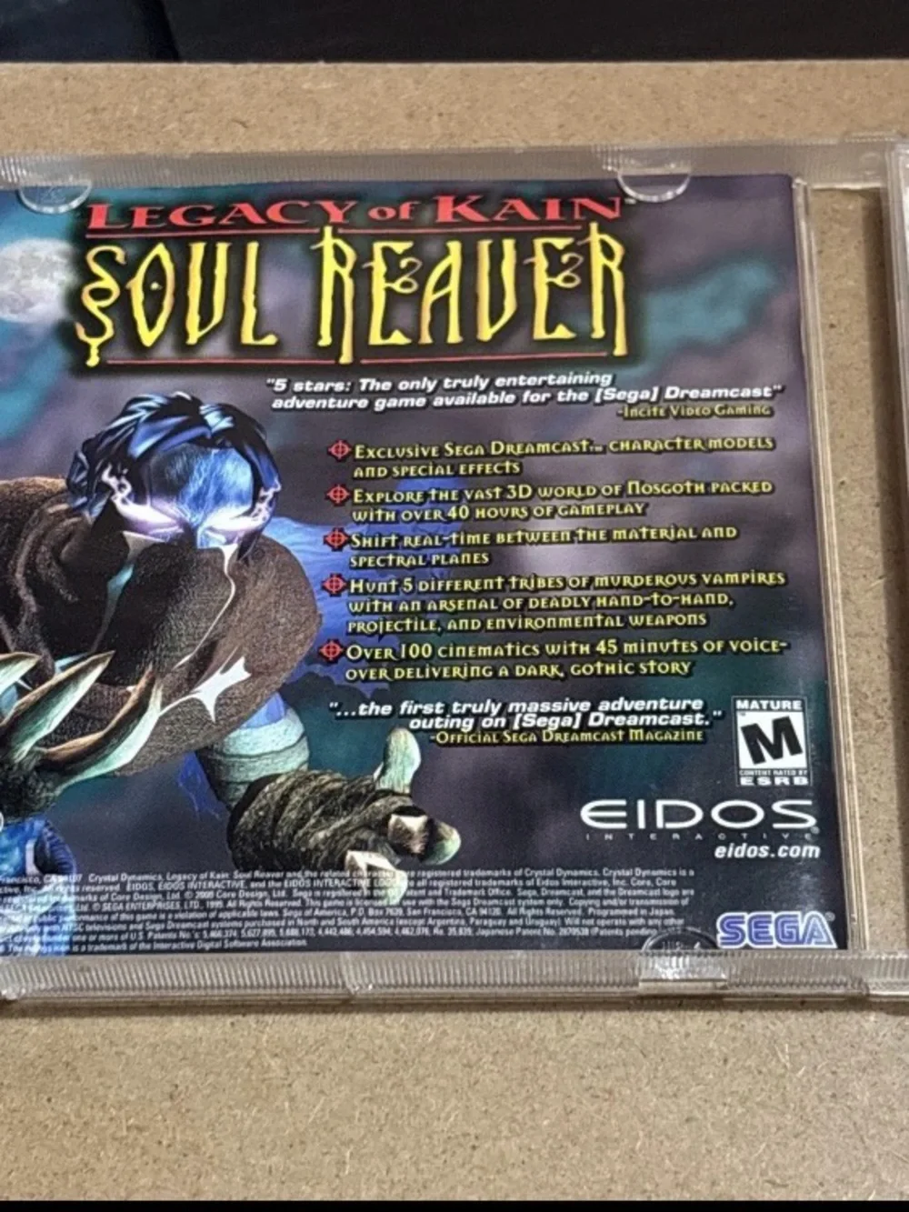 Sega Dreamcast Tomb Raider The Last Revelation Video Game Untested